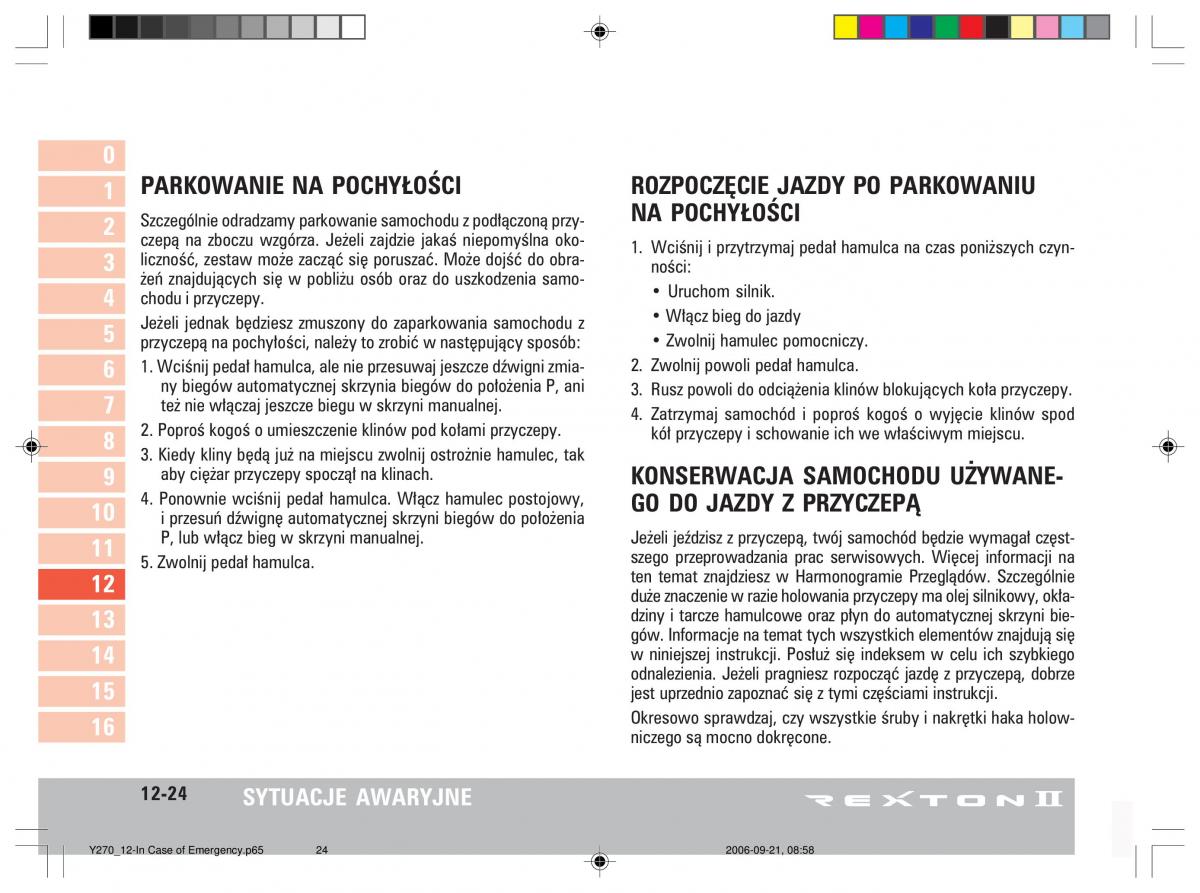 manual  SsangYong Rexton II 2 instrukcja / page 231