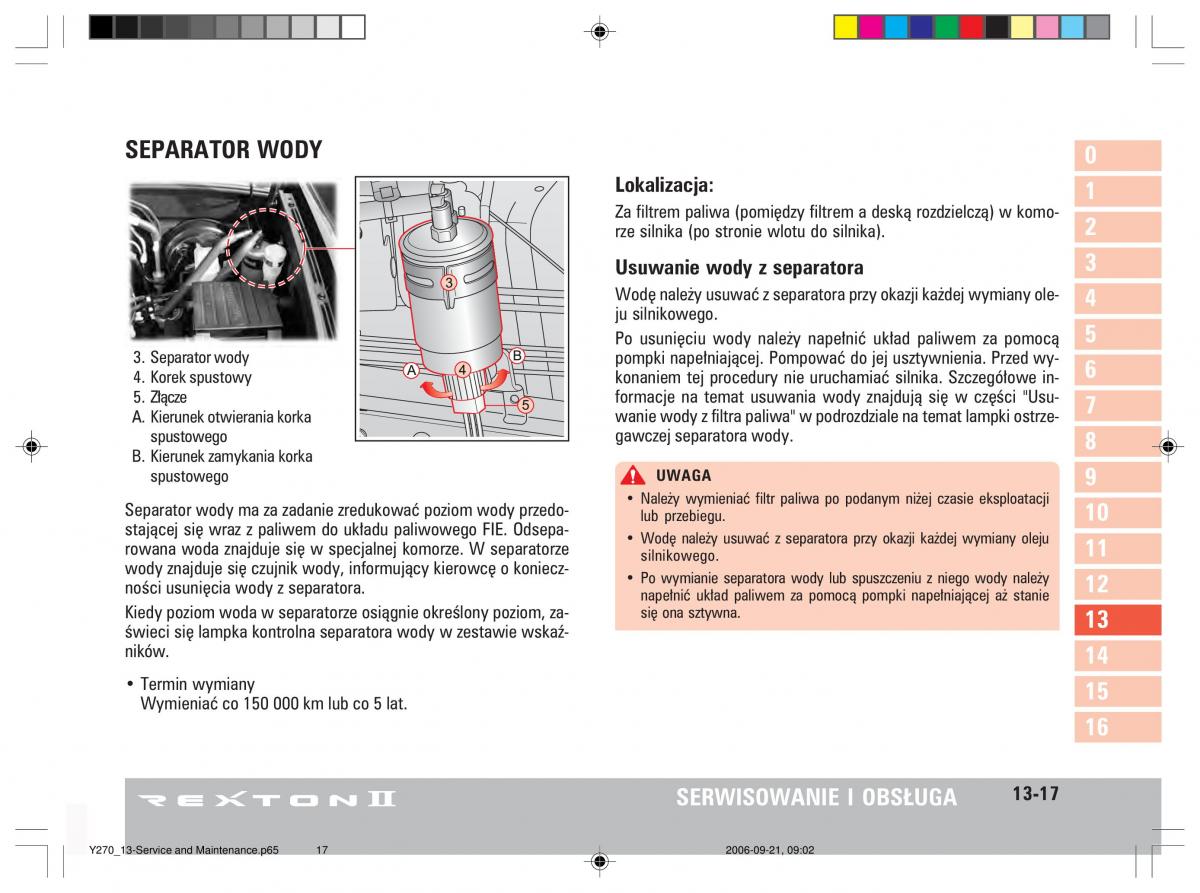 manual  SsangYong Rexton II 2 instrukcja / page 249