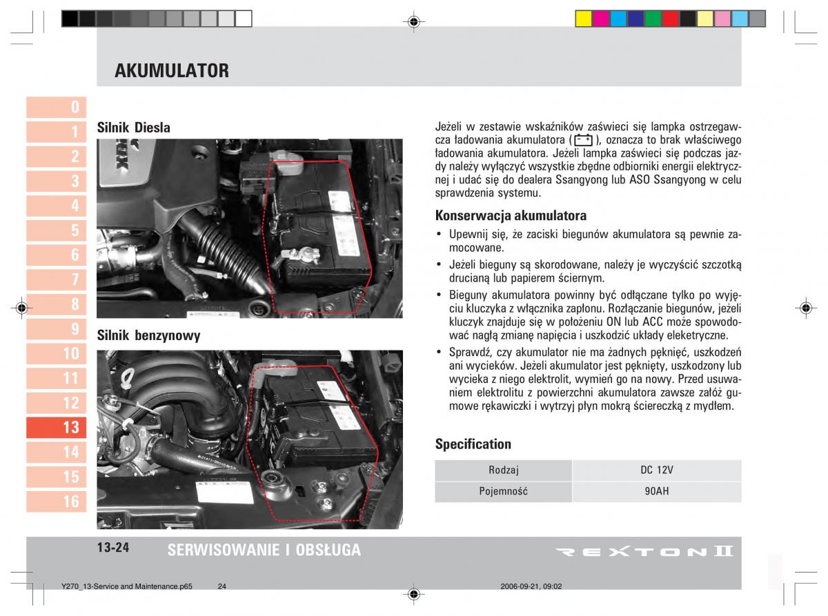 manual  SsangYong Rexton II 2 instrukcja / page 256