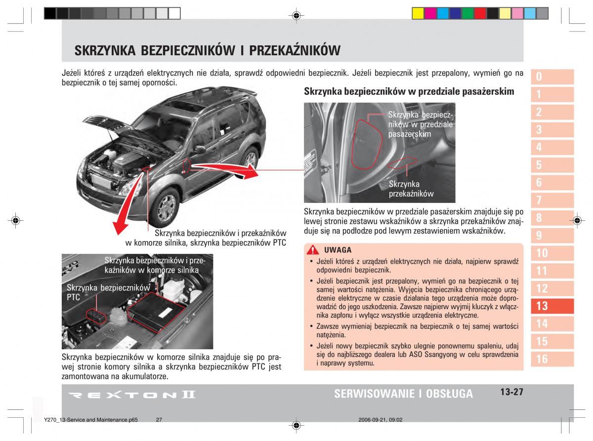 manual  SsangYong Rexton II 2 instrukcja / page 259