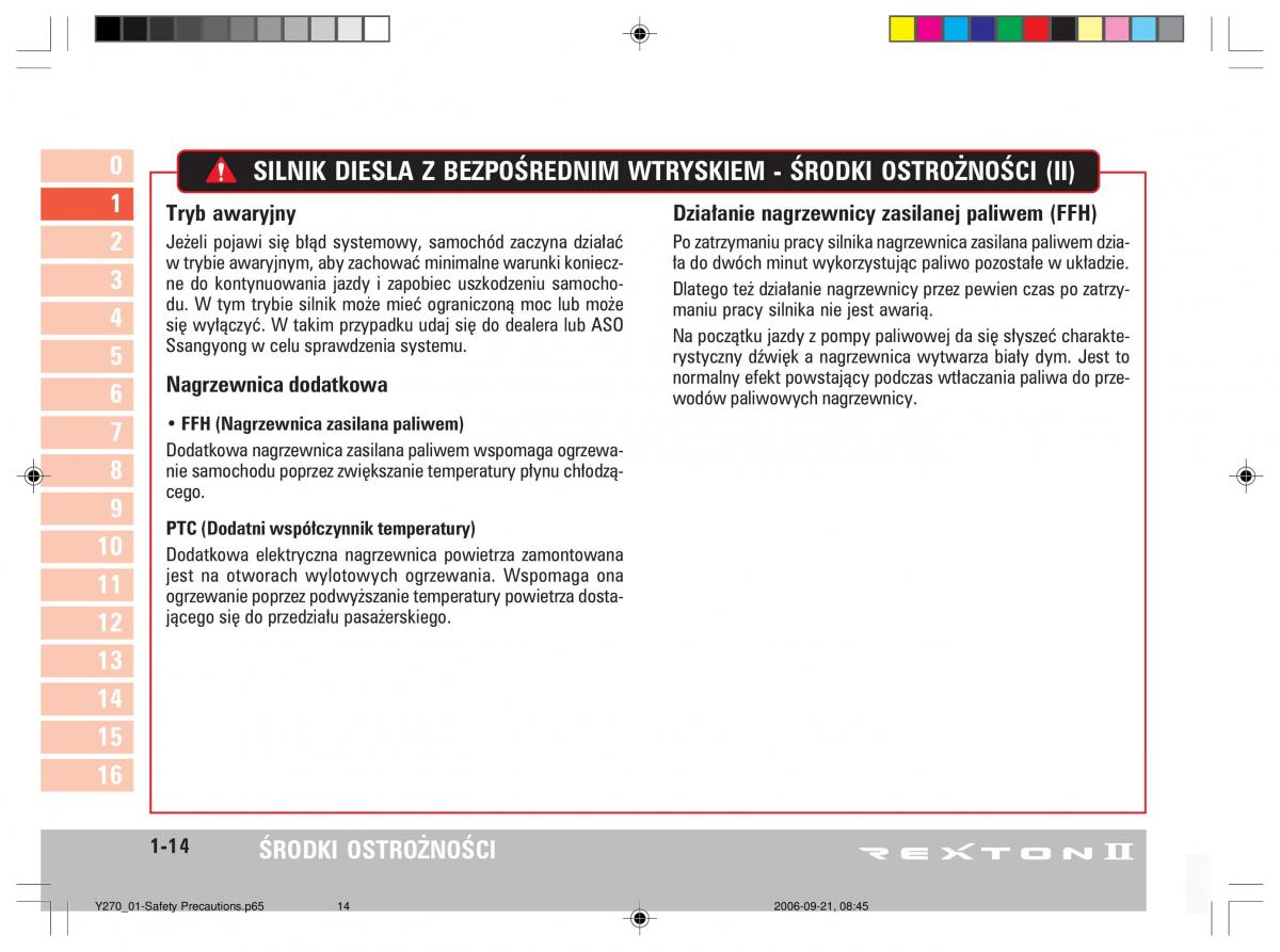 manual  SsangYong Rexton II 2 instrukcja / page 26