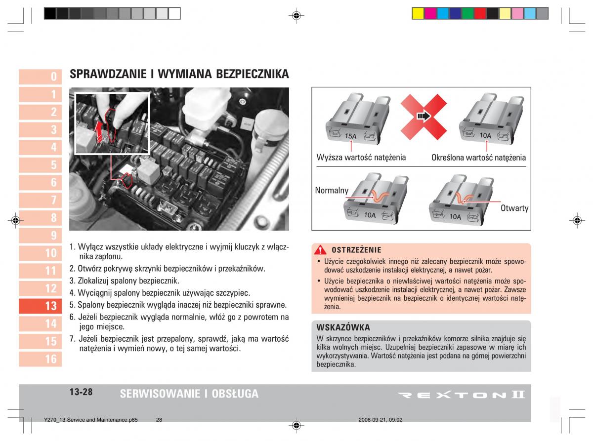 manual  SsangYong Rexton II 2 instrukcja / page 260