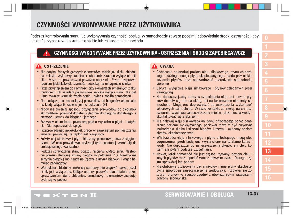 manual  SsangYong Rexton II 2 instrukcja / page 269