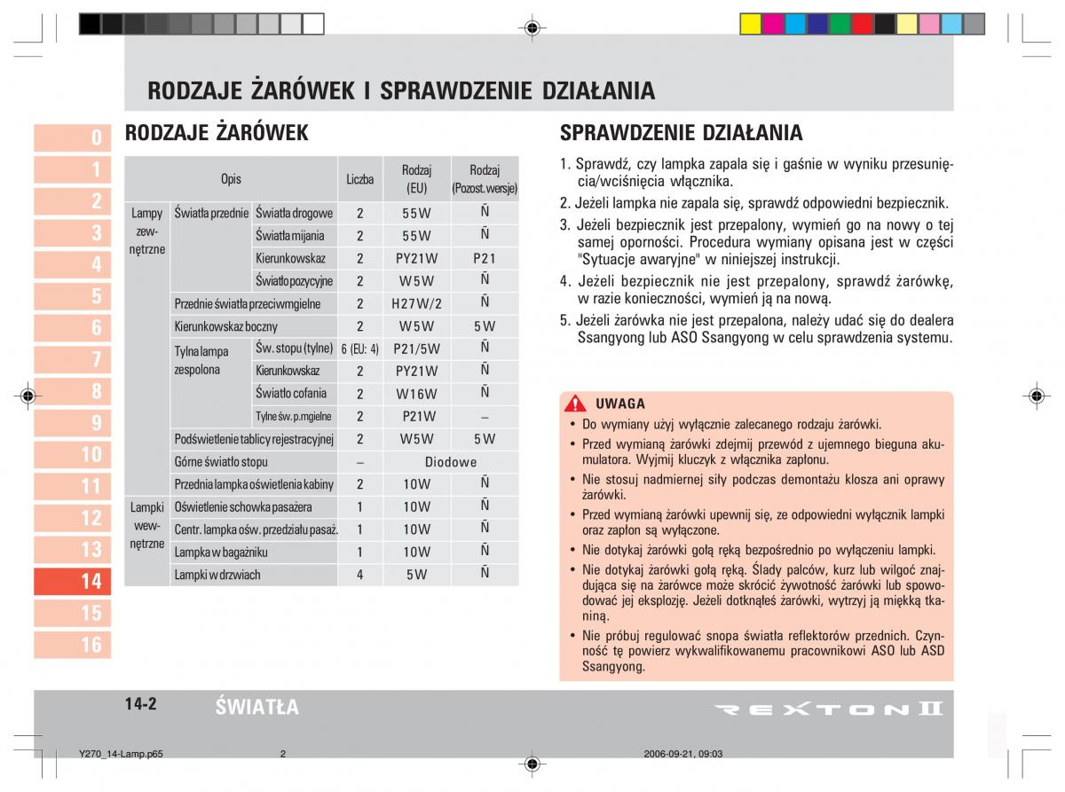 manual  SsangYong Rexton II 2 instrukcja / page 277