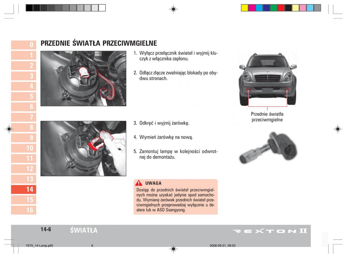 manual  SsangYong Rexton II 2 instrukcja / page 281