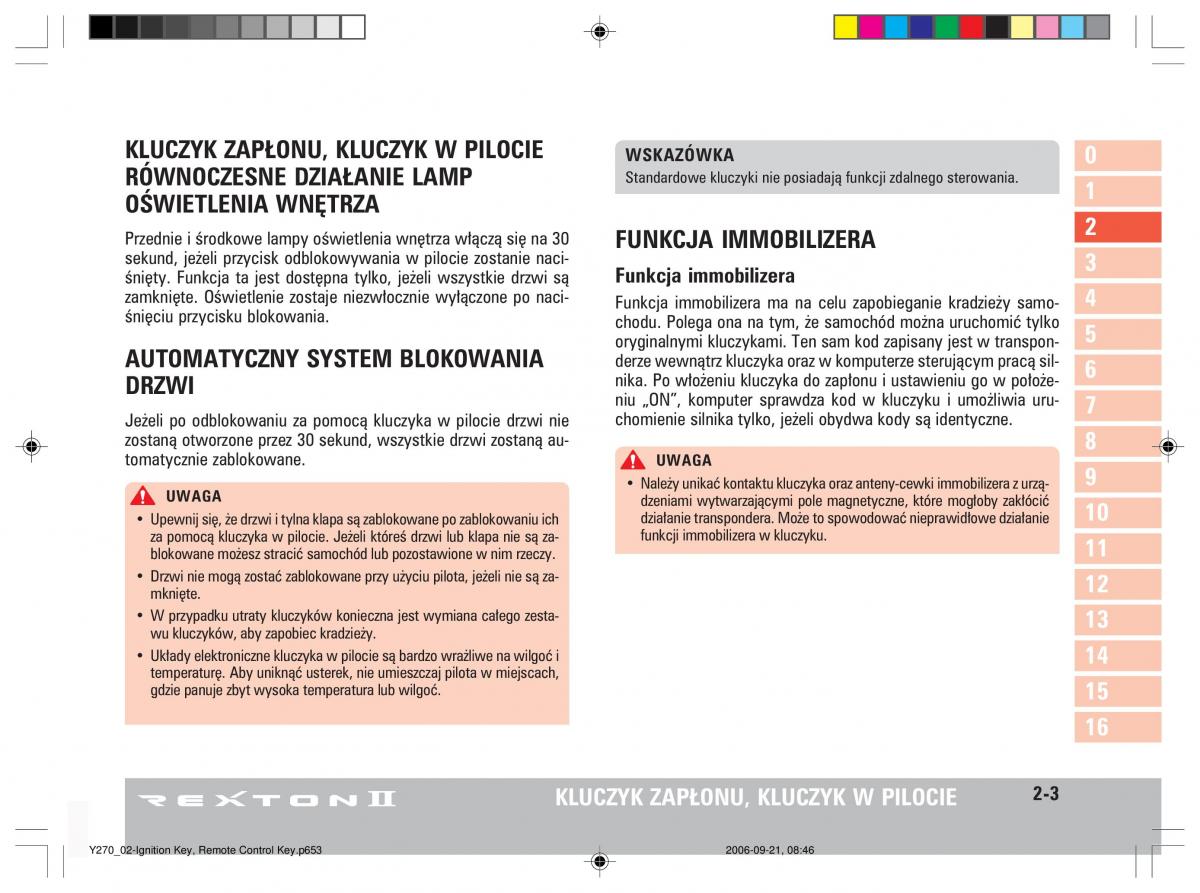 manual  SsangYong Rexton II 2 instrukcja / page 33