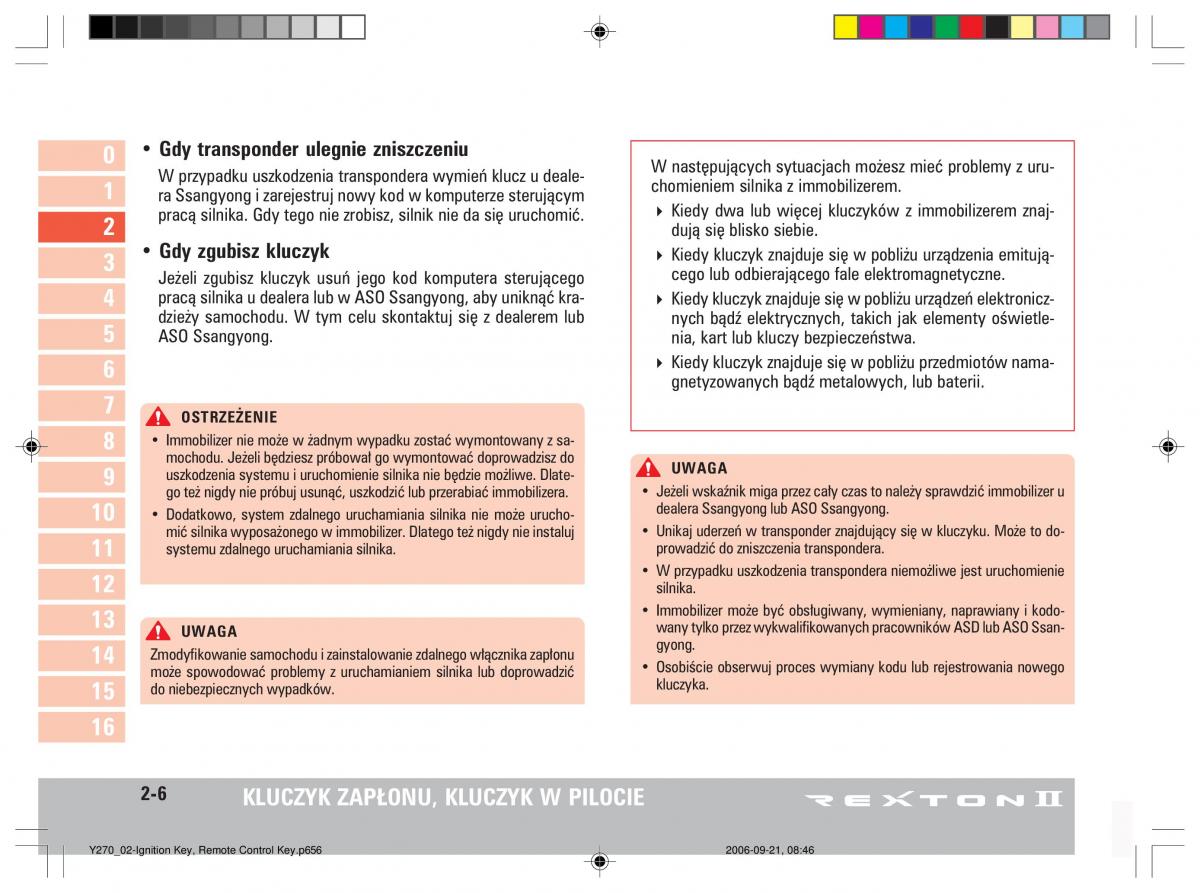 manual  SsangYong Rexton II 2 instrukcja / page 36