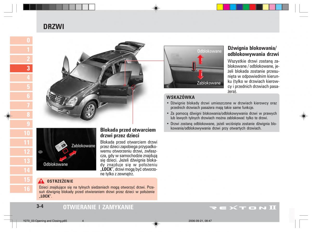 manual  SsangYong Rexton II 2 instrukcja / page 44