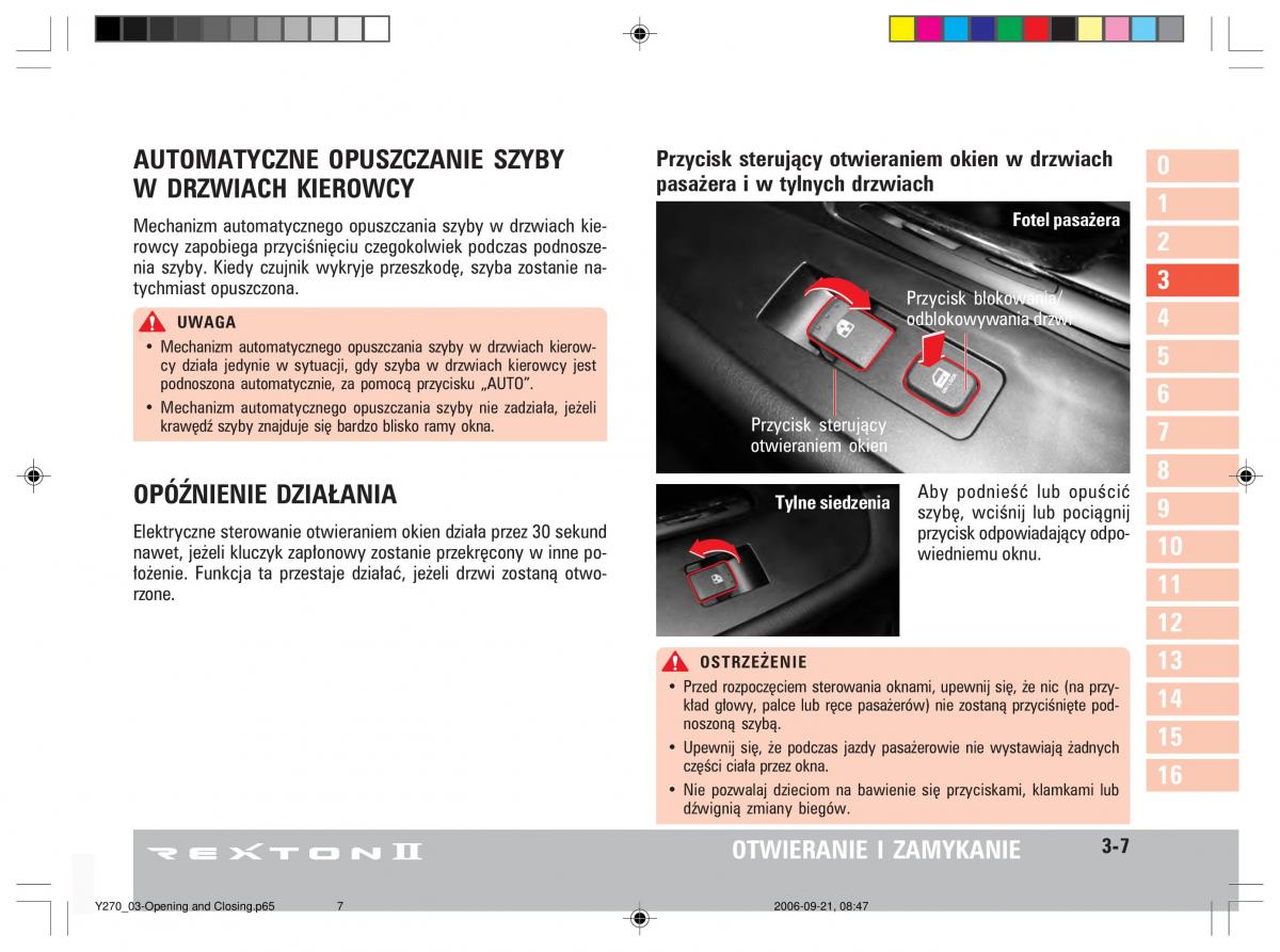 manual  SsangYong Rexton II 2 instrukcja / page 47