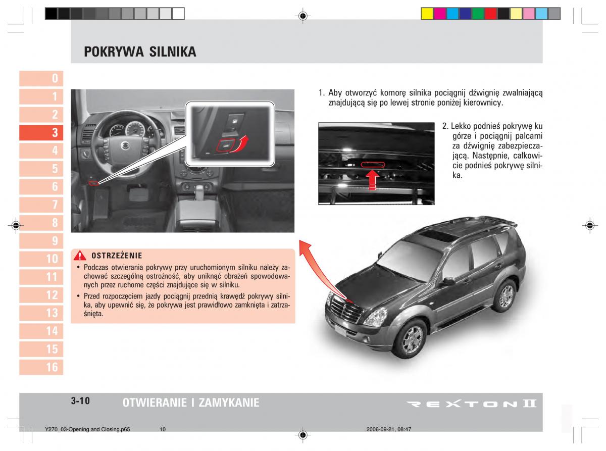 manual  SsangYong Rexton II 2 instrukcja / page 50