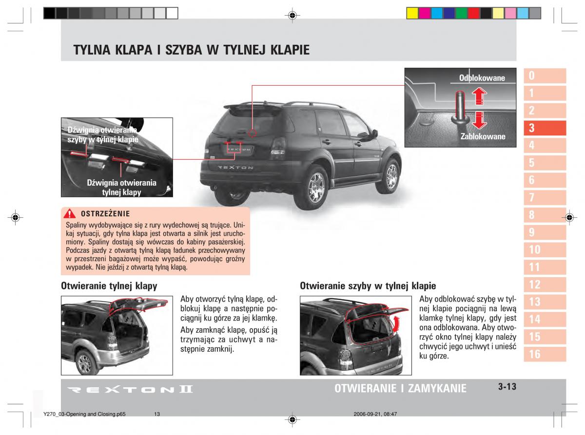 manual  SsangYong Rexton II 2 instrukcja / page 53