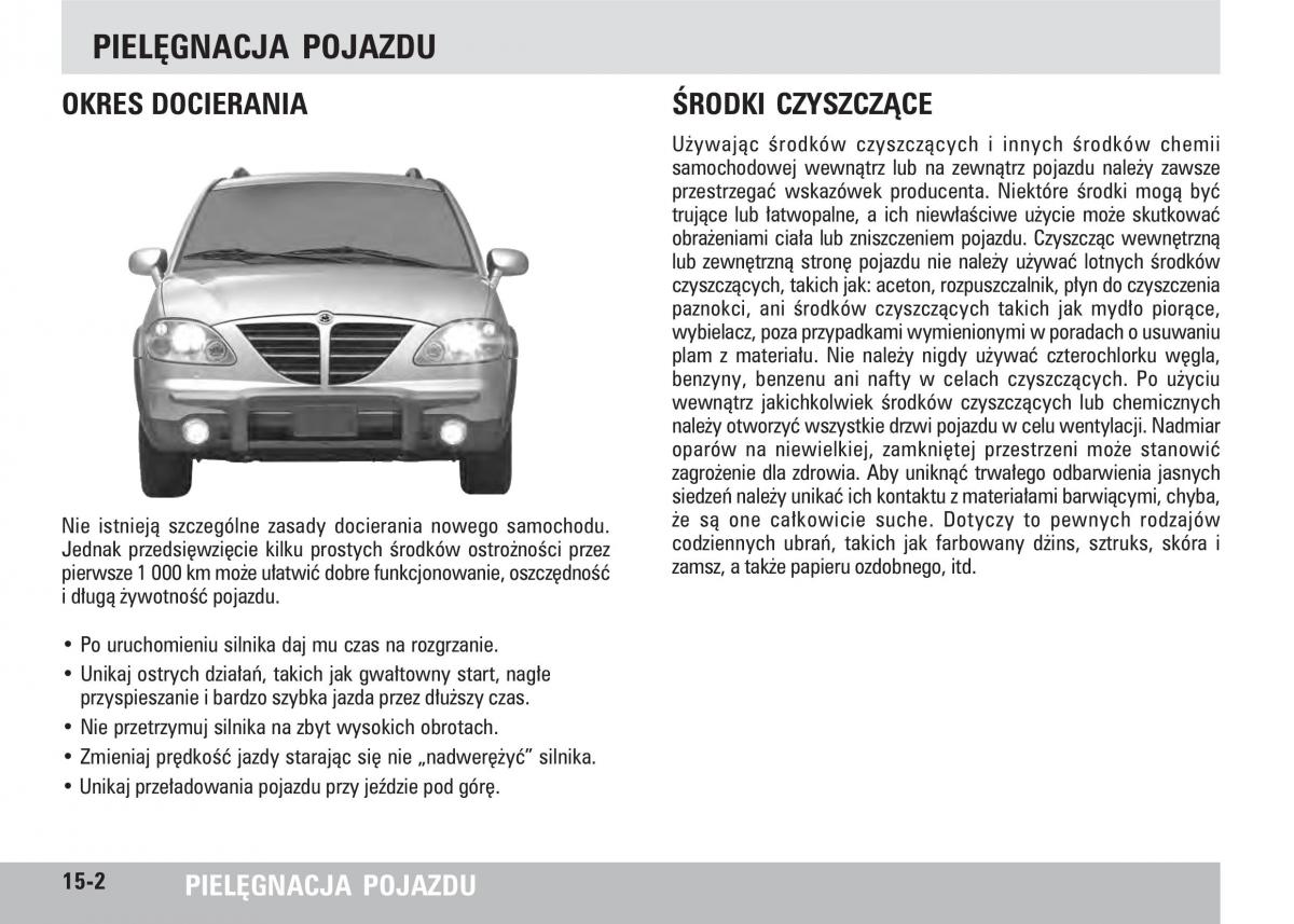 SsangYong Rodius instrukcja obslugi / page 254