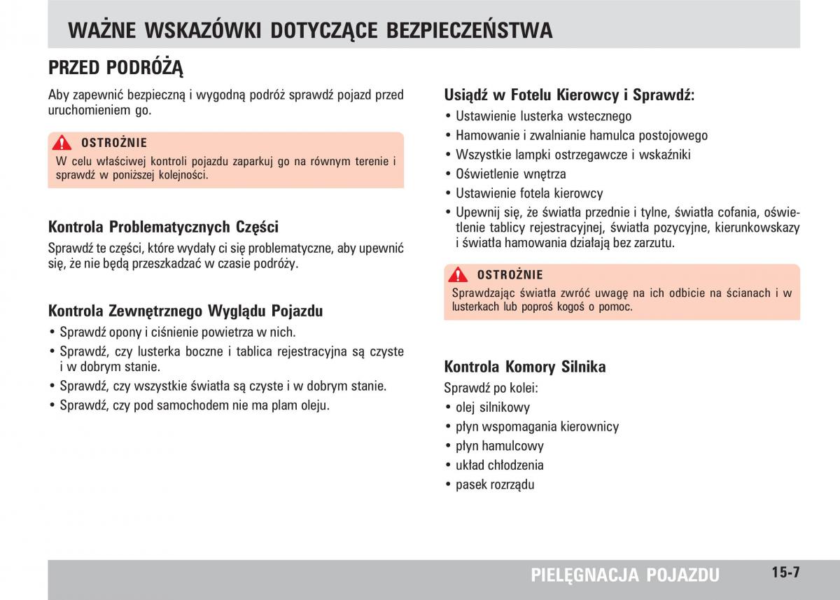 SsangYong Rodius instrukcja obslugi / page 259