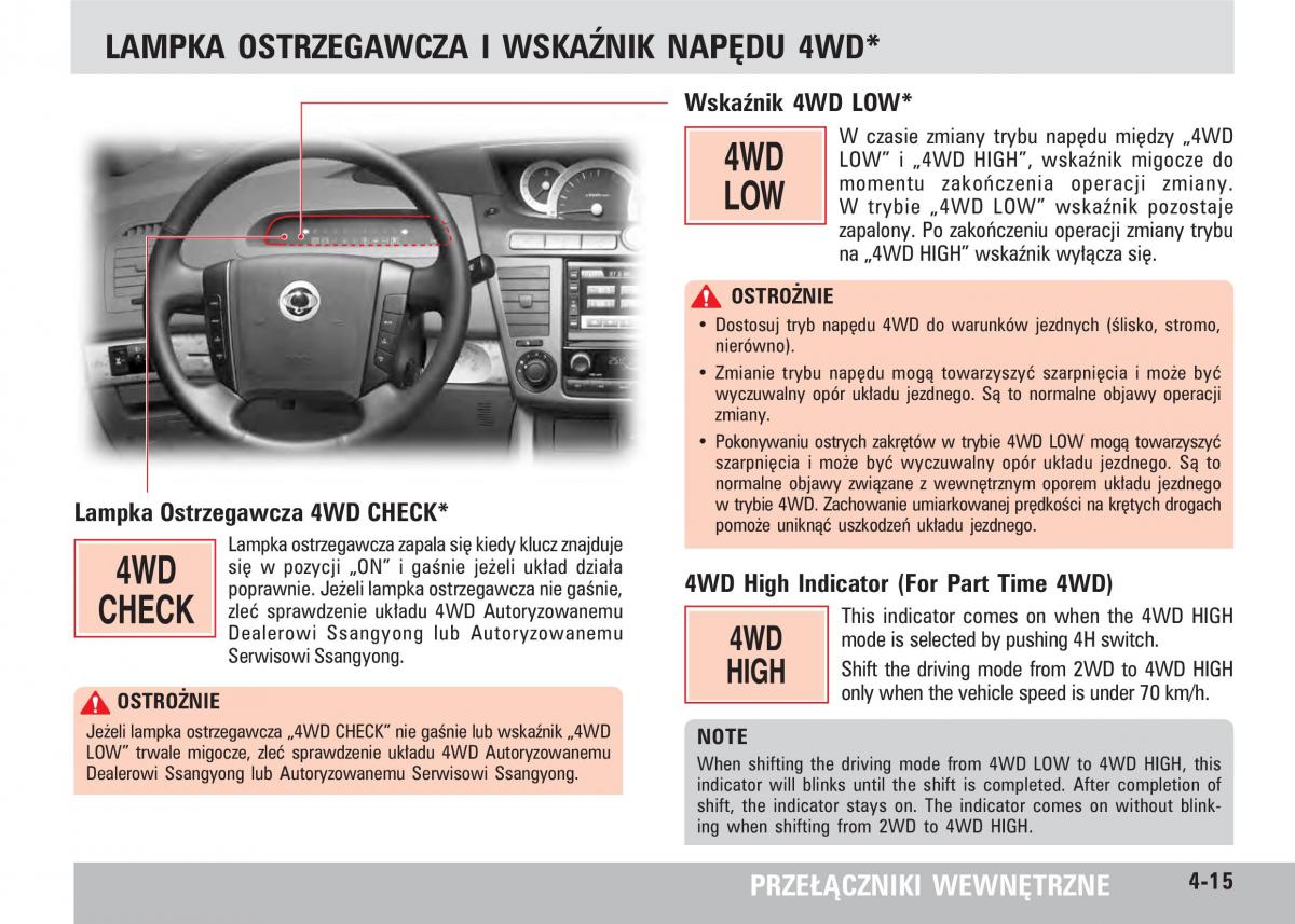 SsangYong Rodius instrukcja obslugi / page 51