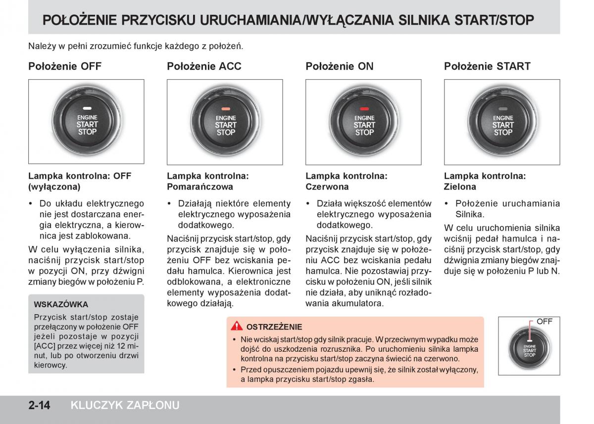 SsangYong Tivoli instrukcja obslugi / page 70