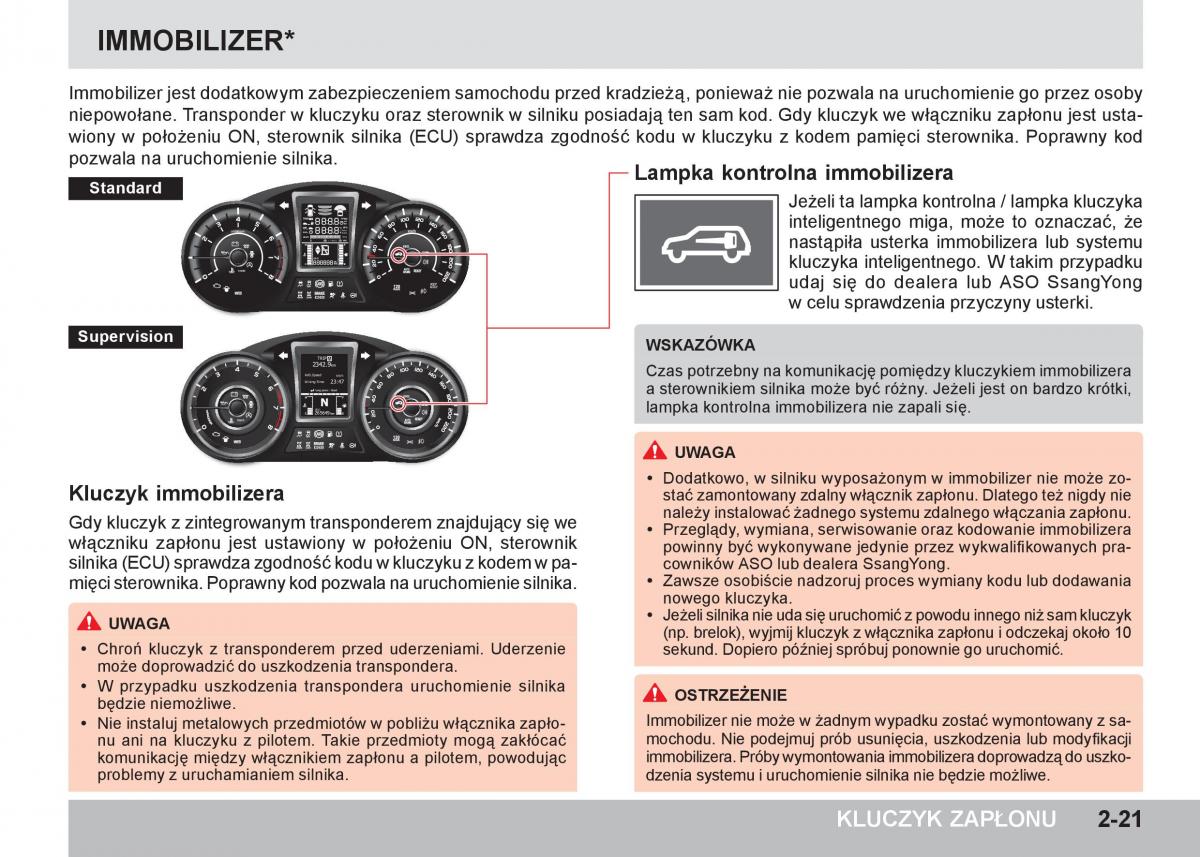 SsangYong Tivoli instrukcja obslugi / page 77