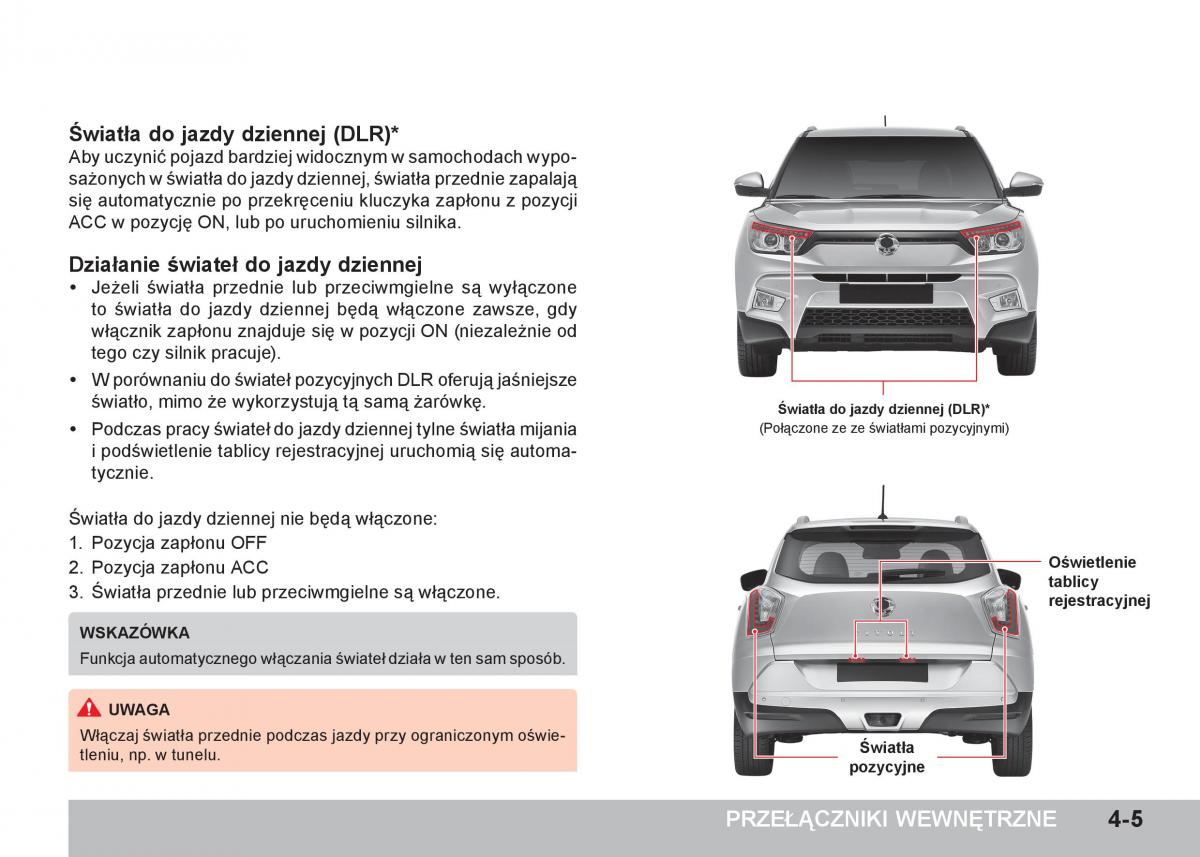 SsangYong Tivoli instrukcja obslugi / page 105