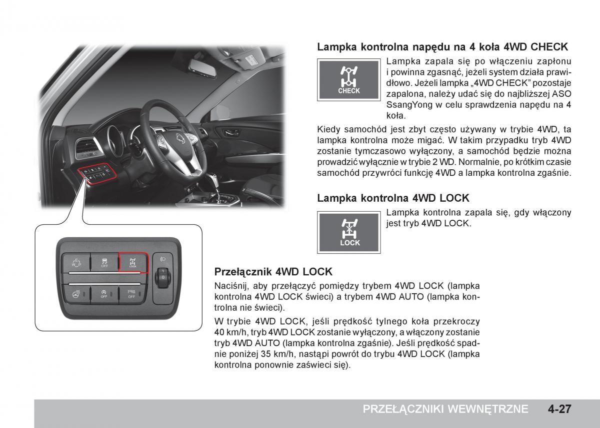 SsangYong Tivoli instrukcja obslugi / page 127