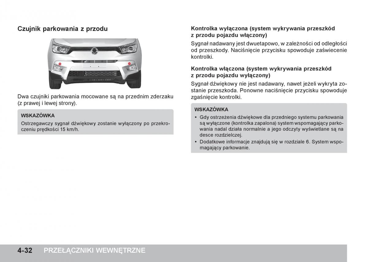 SsangYong Tivoli instrukcja obslugi / page 132