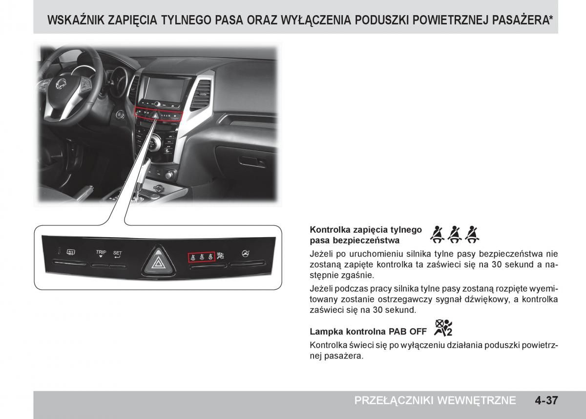 SsangYong Tivoli instrukcja obslugi / page 137