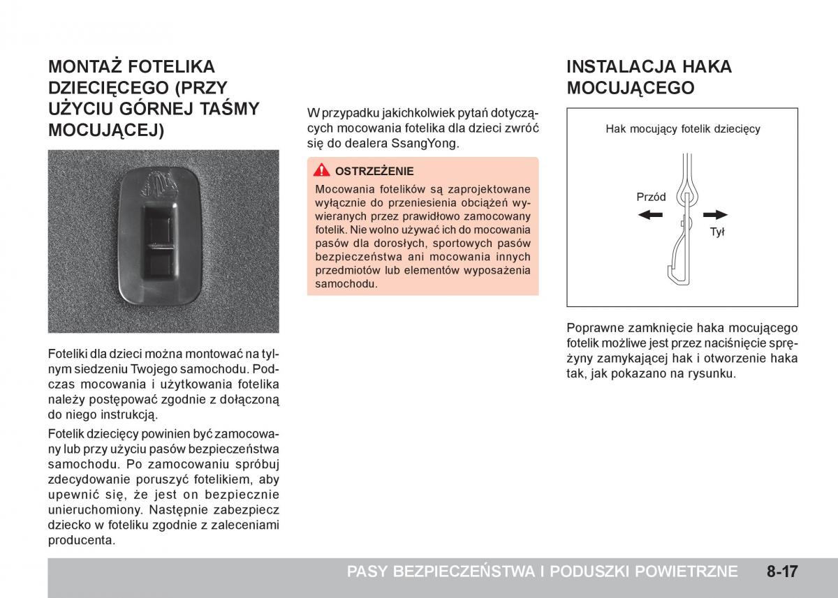 SsangYong Tivoli instrukcja obslugi / page 251