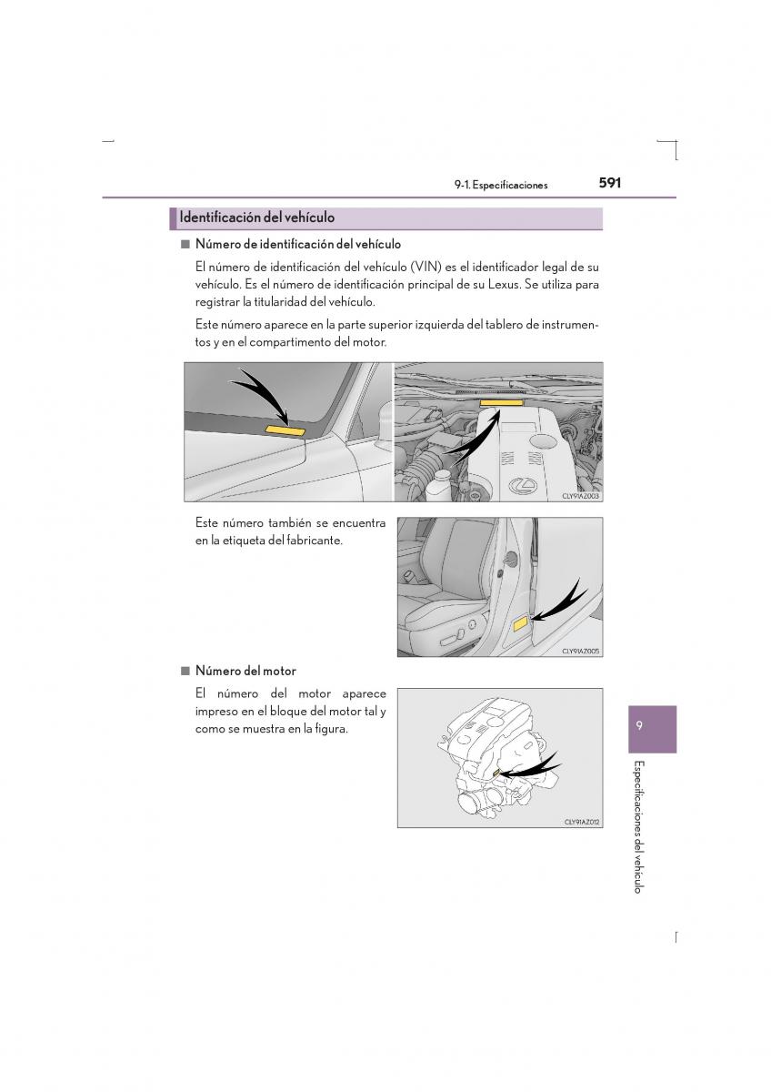 Lexus IS300h III 3 manual del propietario / page 591