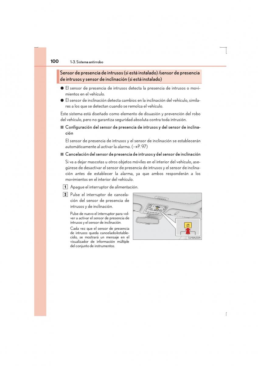 Lexus IS300h III 3 manual del propietario / page 100