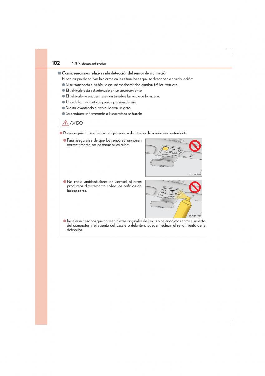 Lexus IS300h III 3 manual del propietario / page 102