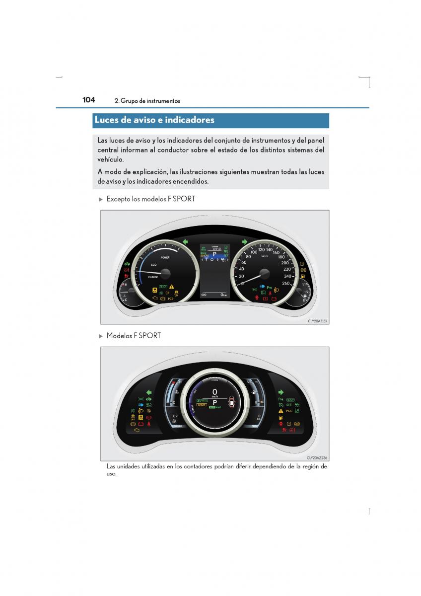 Lexus IS300h III 3 manual del propietario / page 104