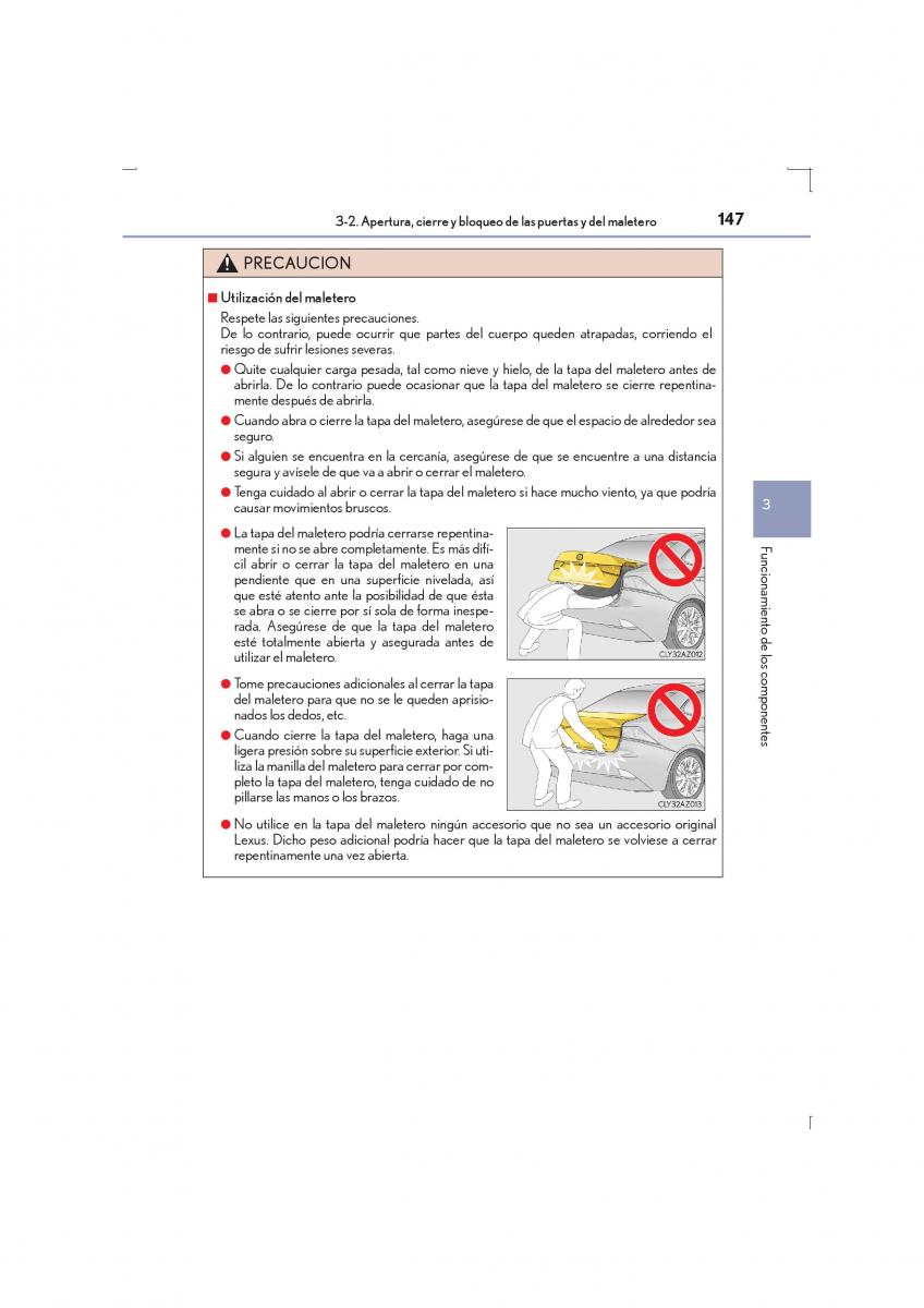 Lexus IS300h III 3 manual del propietario / page 147