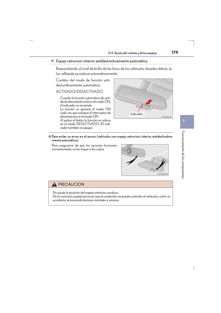 Lexus IS300h III 3 manual del propietario / page 179