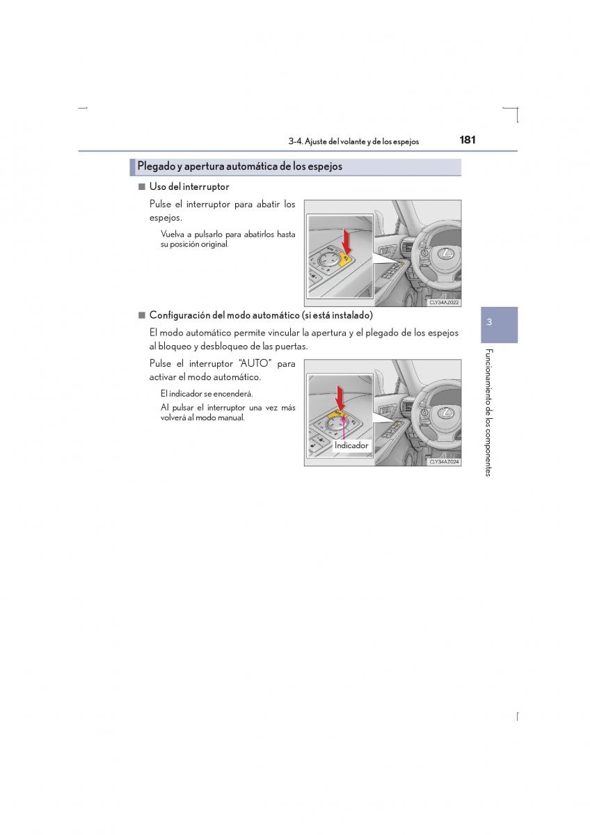 Lexus IS300h III 3 manual del propietario / page 181