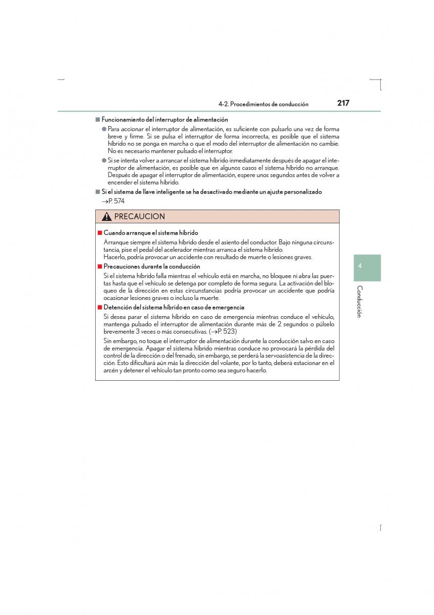 Lexus IS300h III 3 manual del propietario / page 217