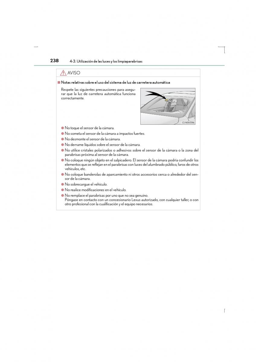 Lexus IS300h III 3 manual del propietario / page 238