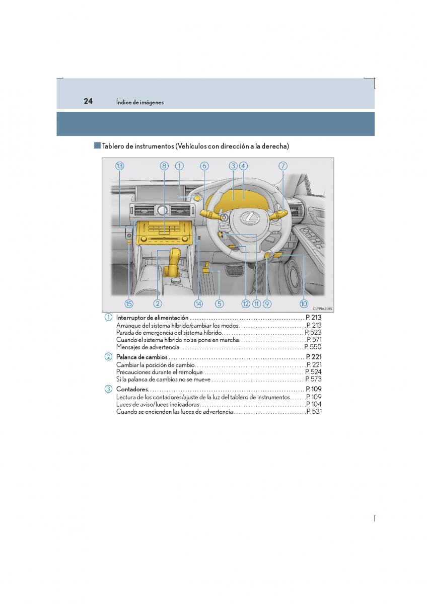 Lexus IS300h III 3 manual del propietario / page 24