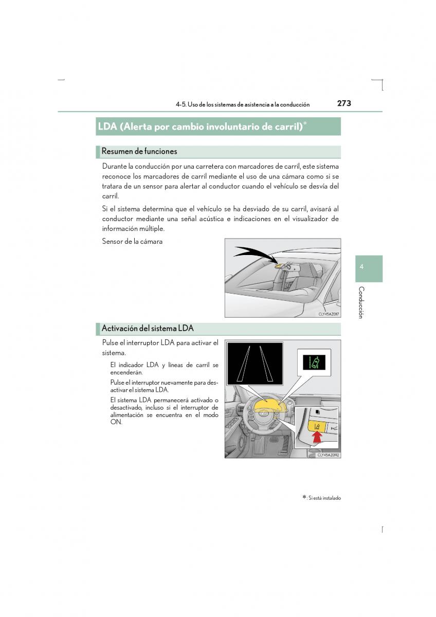 Lexus IS300h III 3 manual del propietario / page 273