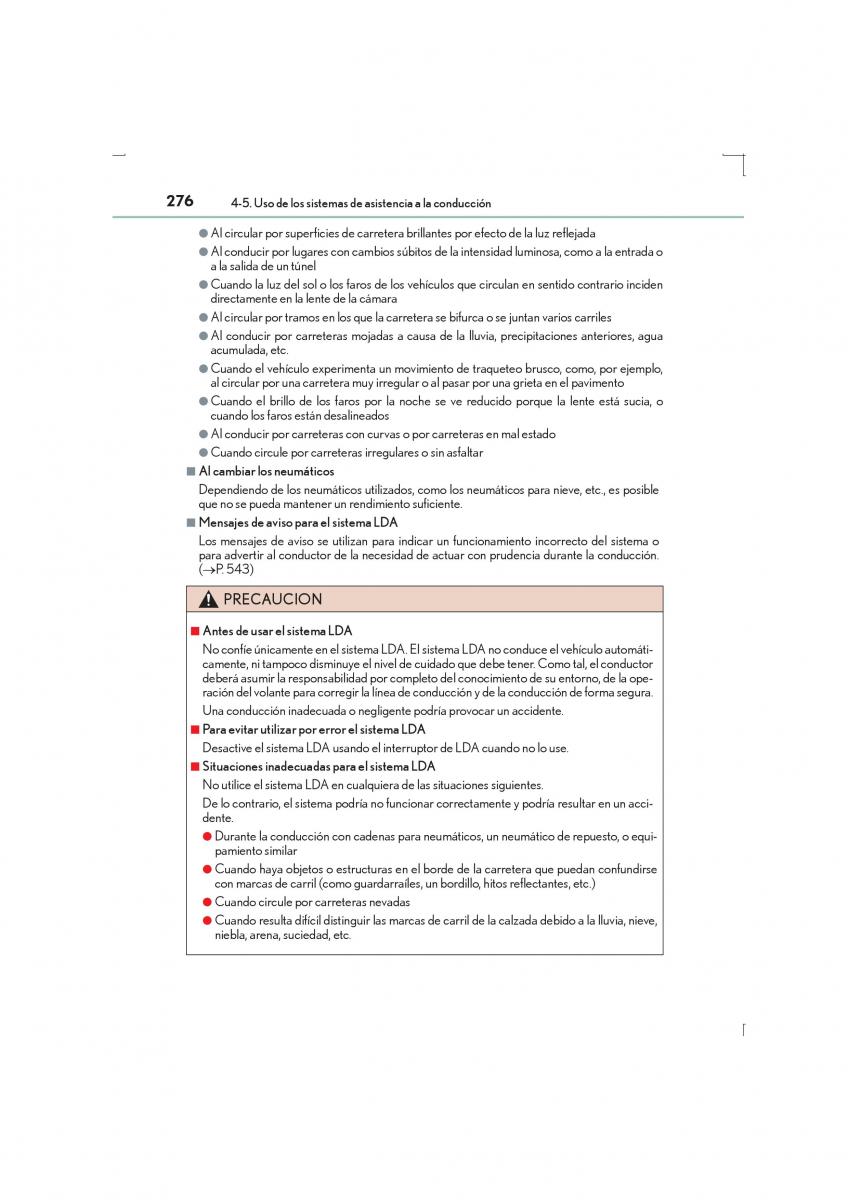 Lexus IS300h III 3 manual del propietario / page 276