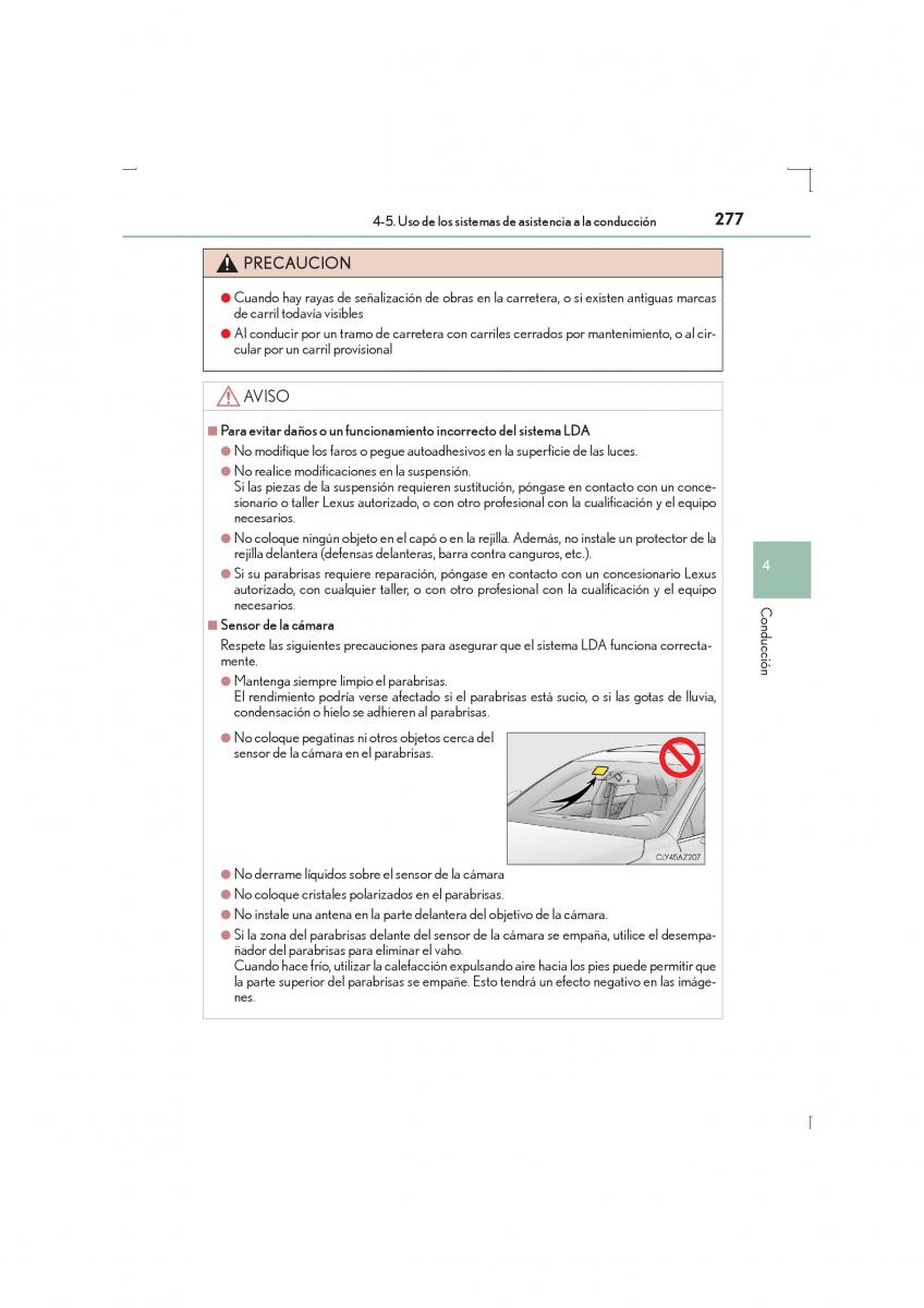 Lexus IS300h III 3 manual del propietario / page 277