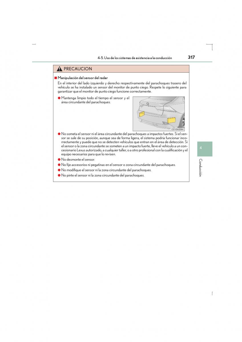 Lexus IS300h III 3 manual del propietario / page 317