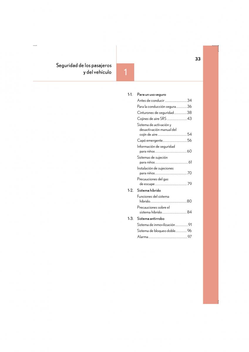 Lexus IS300h III 3 manual del propietario / page 33