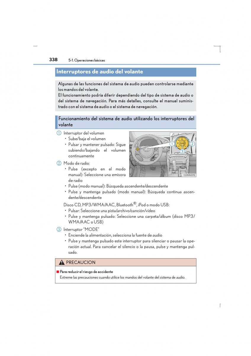 Lexus IS300h III 3 manual del propietario / page 338