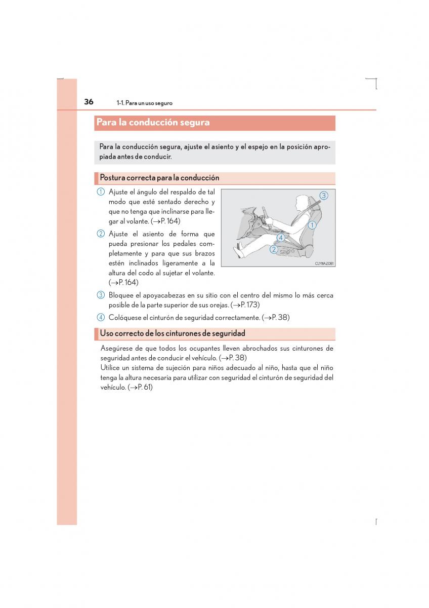 Lexus IS300h III 3 manual del propietario / page 36