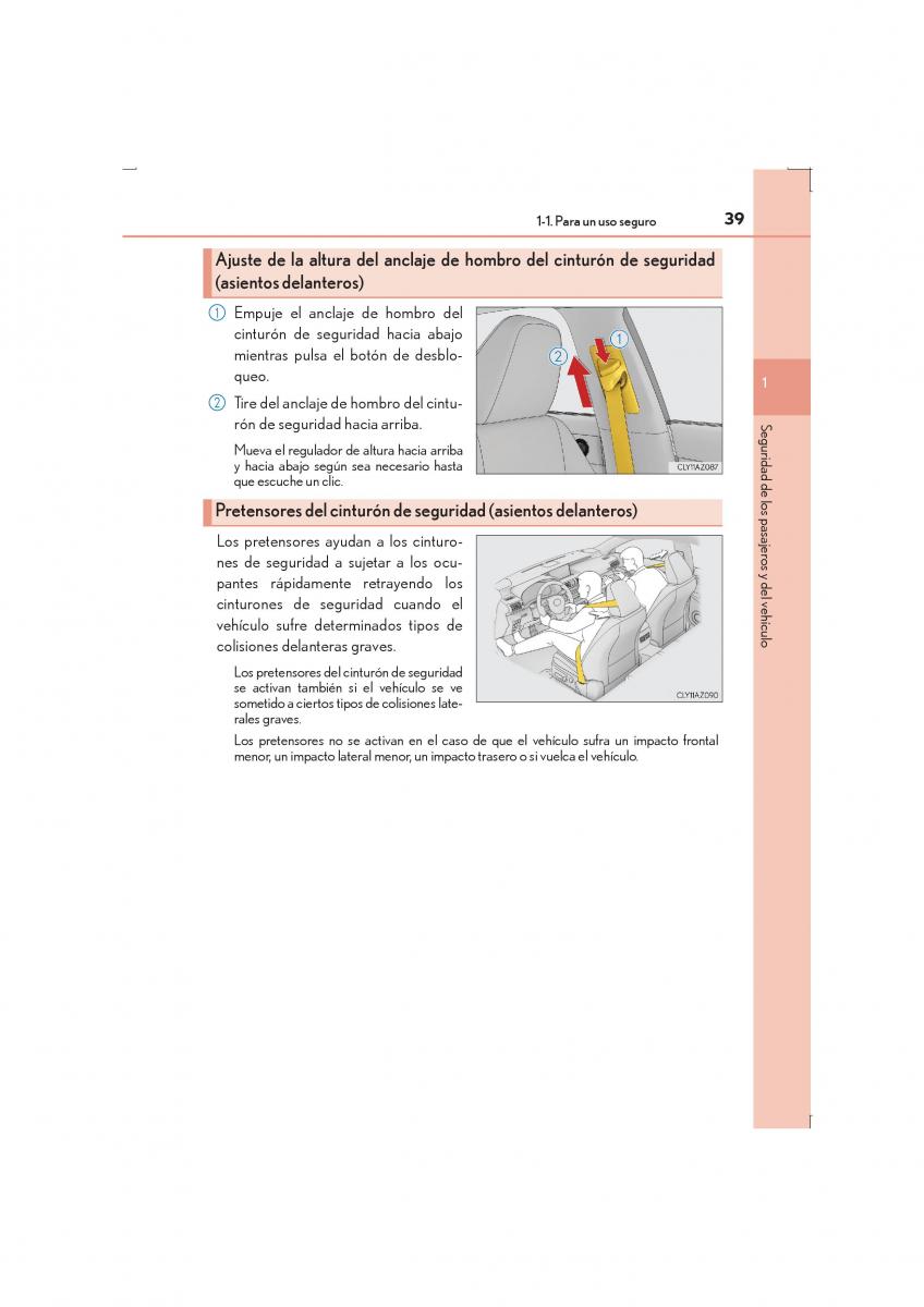 Lexus IS300h III 3 manual del propietario / page 39