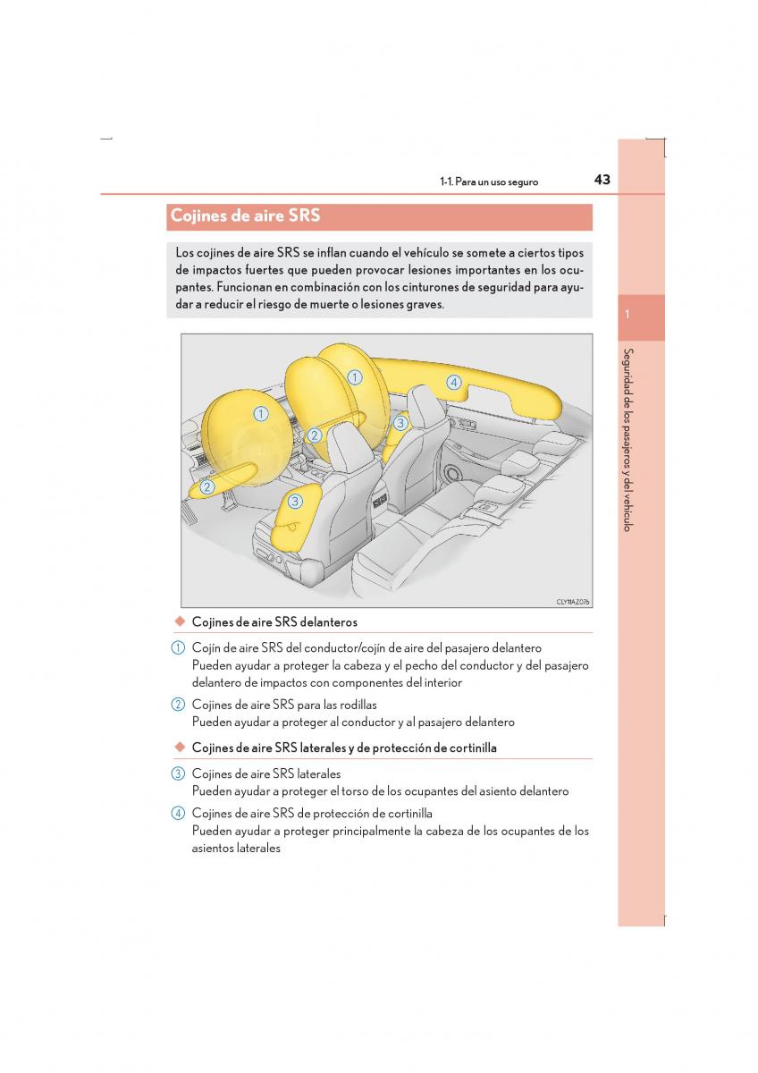 Lexus IS300h III 3 manual del propietario / page 43