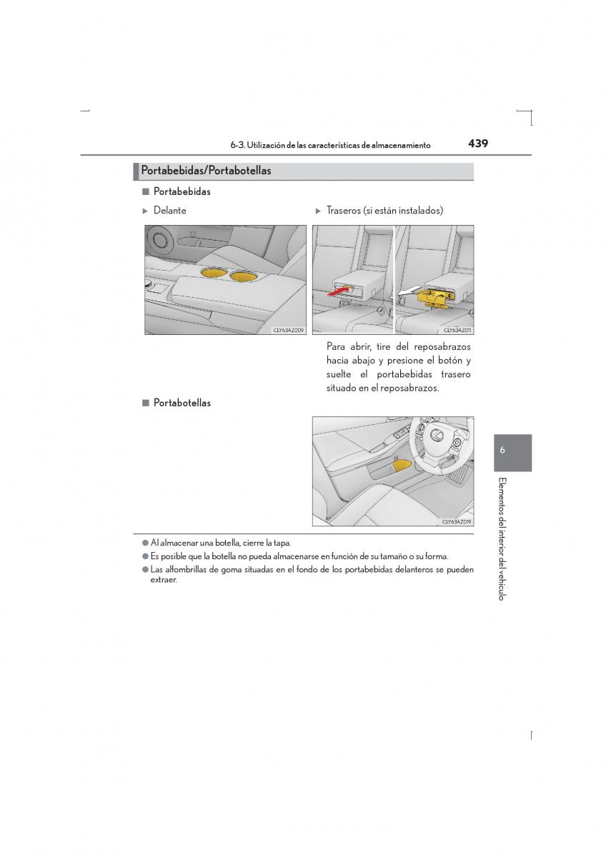 Lexus IS300h III 3 manual del propietario / page 439