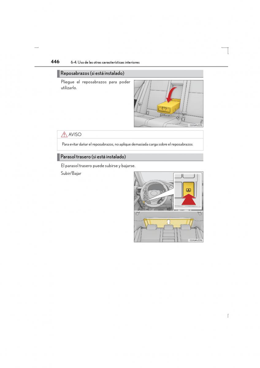 Lexus IS300h III 3 manual del propietario / page 446