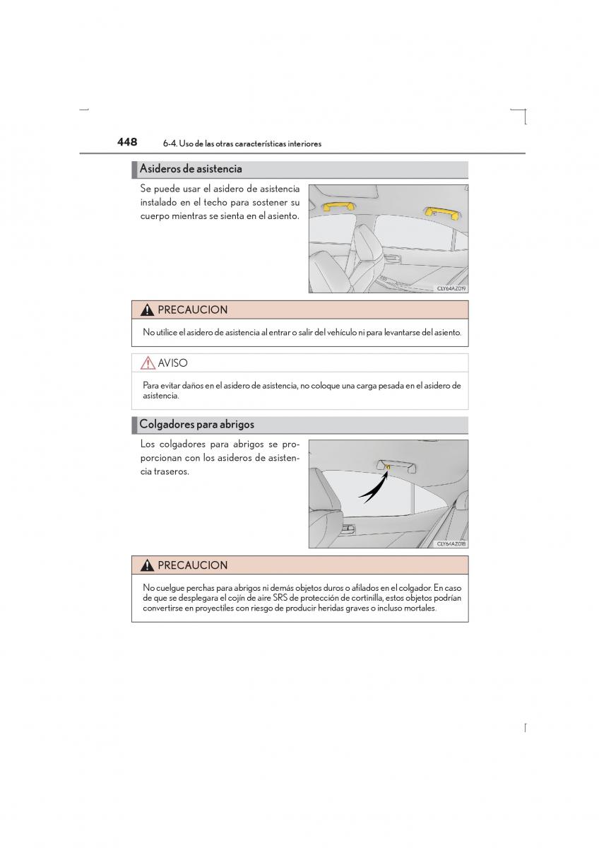 Lexus IS300h III 3 manual del propietario / page 448