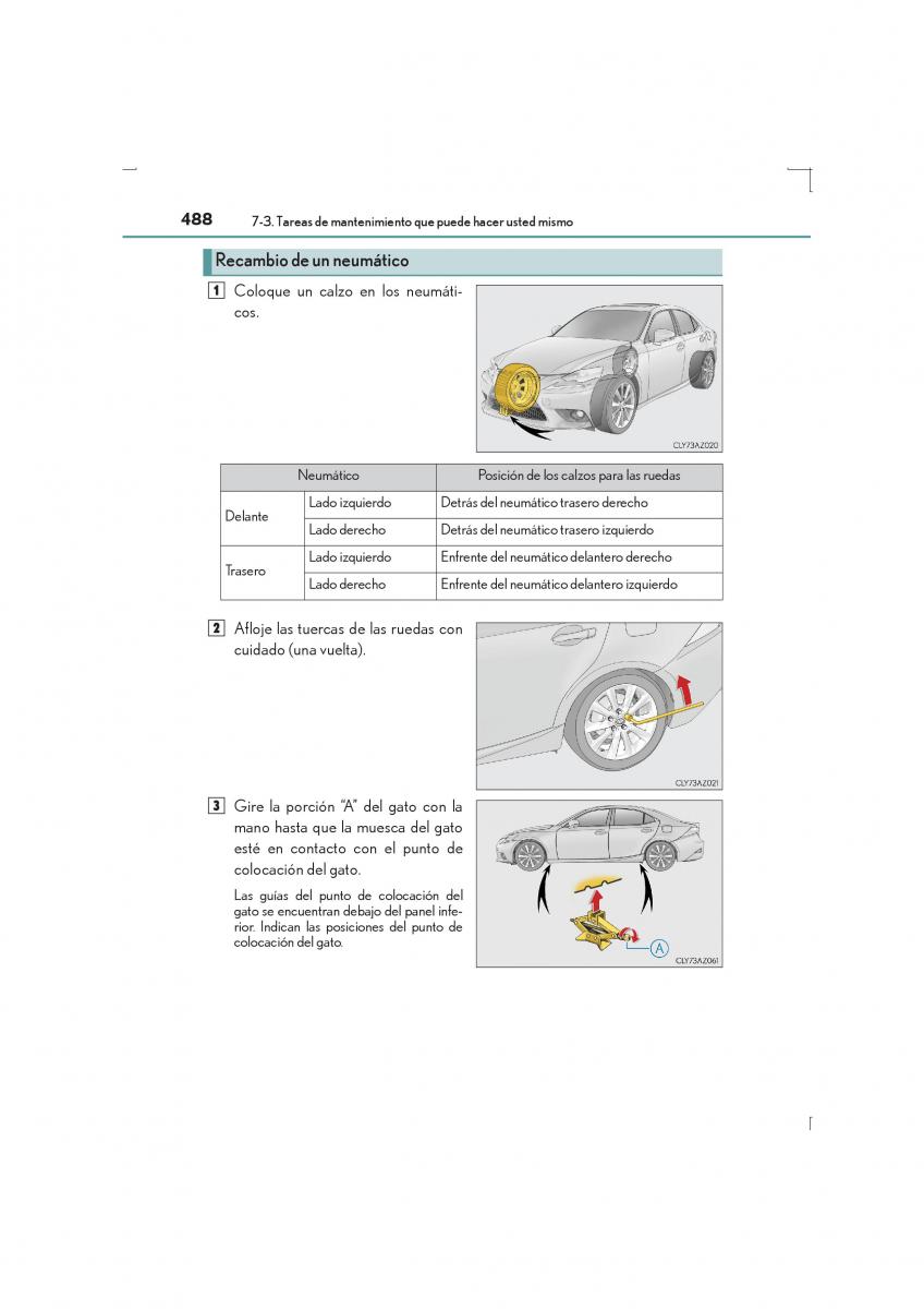 Lexus IS300h III 3 manual del propietario / page 488