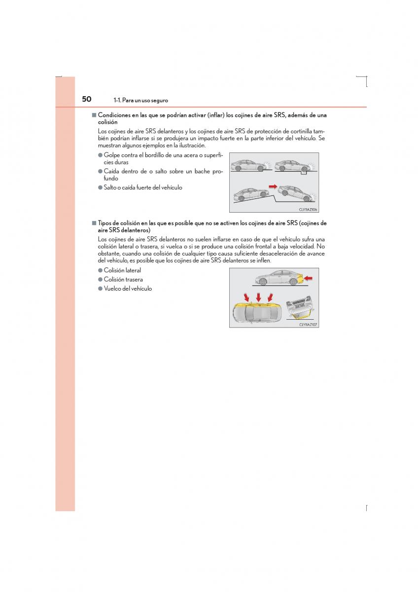 Lexus IS300h III 3 manual del propietario / page 50