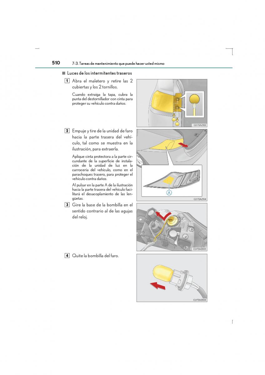 Lexus IS300h III 3 manual del propietario / page 510